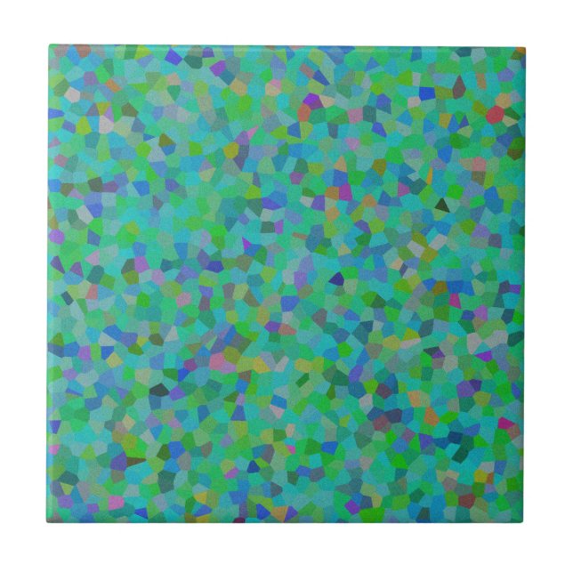 Multi colour confetti design   ceramic tile (Front)