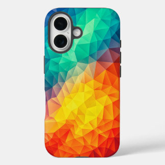 Multi Colour Cubizm Painting iPhone 16 Case