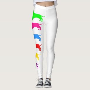 Multi-colour Dachshund Leggings 