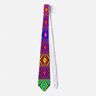 Multi-Colour Diamond Shape Stripes Tie