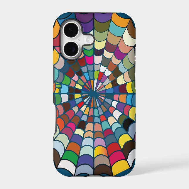 Multi colour Distorted Spider Web Pattern (Back)