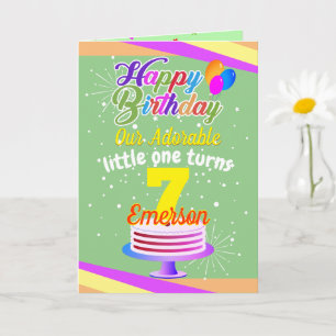 Multi Colour Editable Unisex Happy Birthday   Gree Card