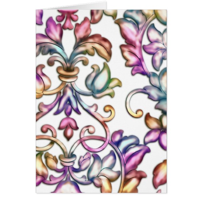 Multi-Colour Embossed Damask (Front)