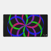 Multi Colour Figure 8 Geometric Mouse Pad Mat
