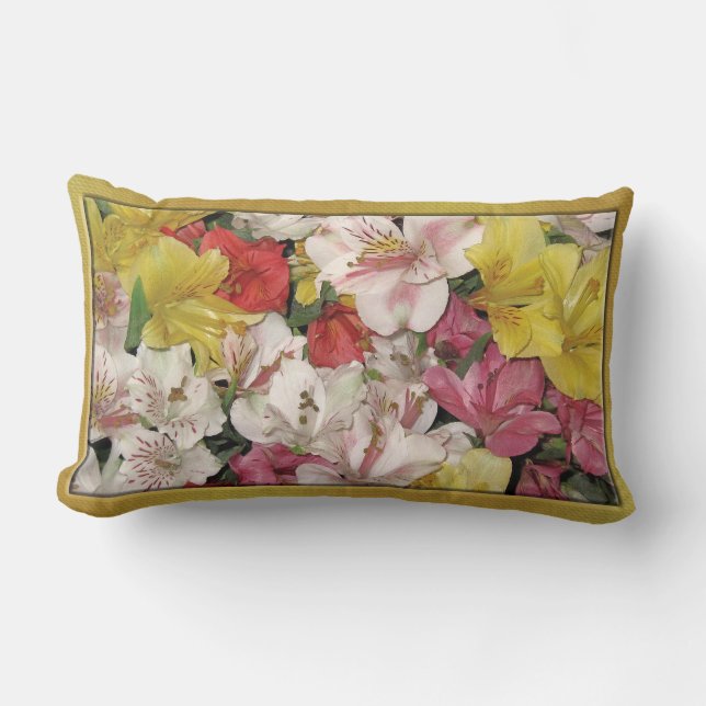Multi-colour Floral Bouquet American MoJo Pillows (Front)
