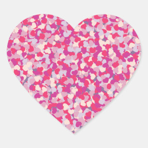 multi Colour Heart Confetti2 Sticker