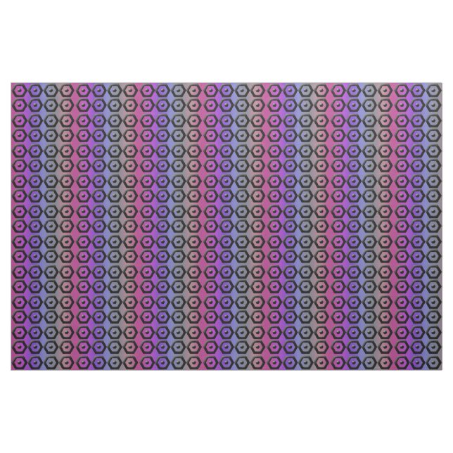Multi-colour Hexagon Cotton Fabric (Fat Quarter)