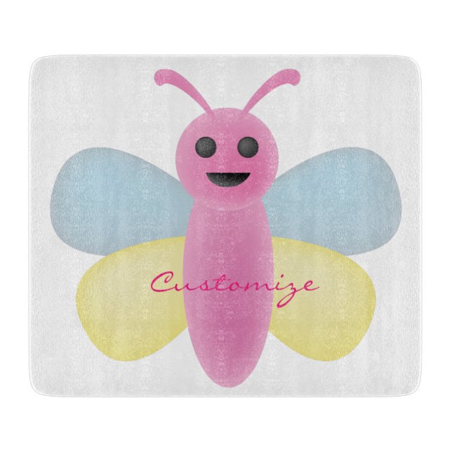 Multi-colour Kawaii Bee Thunder_Cove Cutting Board (Front)