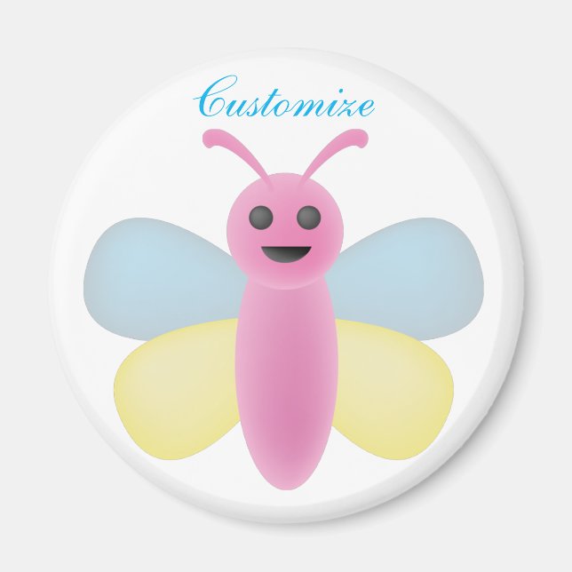 Multi-colour Kawaii Bee Thunder_Cove Magnet (Front)