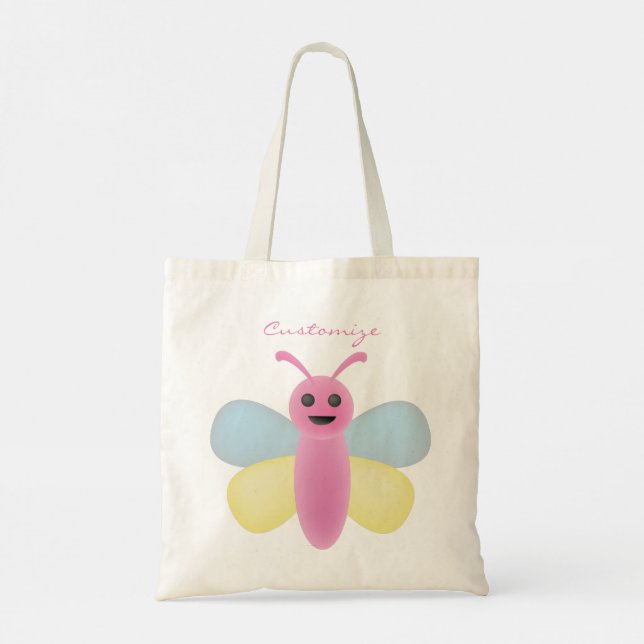 Multi-colour Kawaii Bee Thunder_Cove Tote Bag (Back)