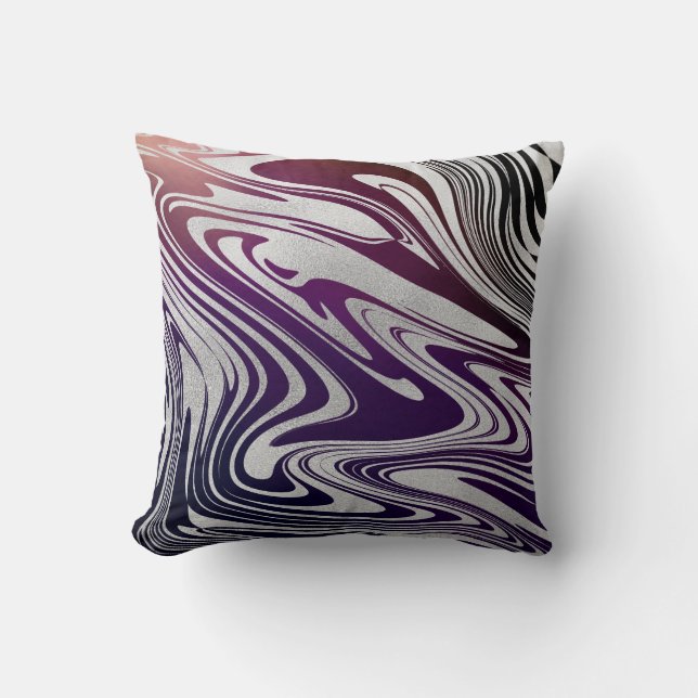 Multi Colour Marble Decorative Pillow (Front)