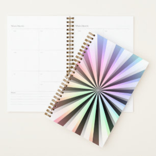 Multi-Colour Mixed Colourful Sunburst Print Patter Planner