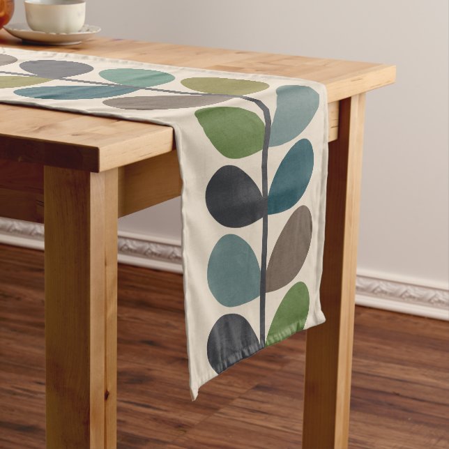 Multi-Colour Modern multi stem kingfischer Short Table Runner (In Situ)