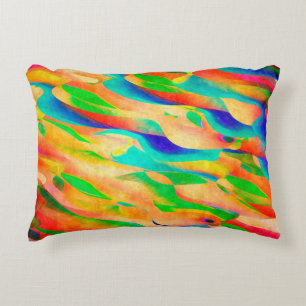 multi colour paint art abstract wallpaper backgrou decorative cushion