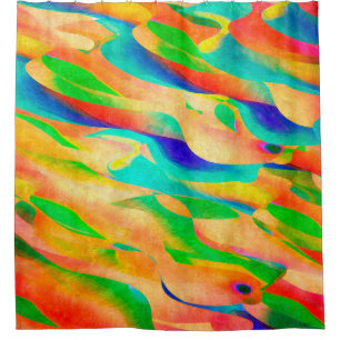 multi colour paint art abstract wallpaper backgrou shower curtain