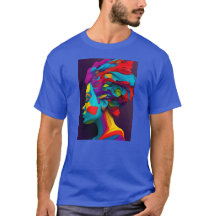 Multi colour Paper art T-Shirt