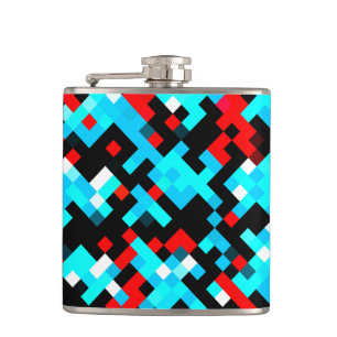 Multi-Colour Pattern Cool Hip Flask