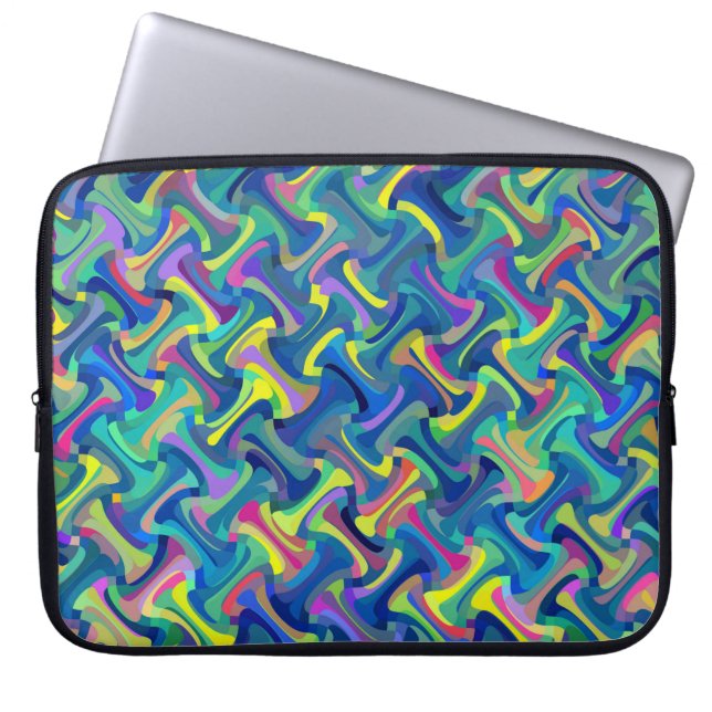 Multi-Colour Pattern Laptop Sleeve (Front)