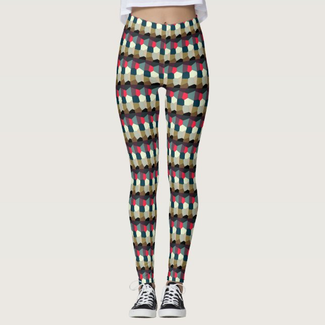 Multi-Colour Pattern Leggings (Front)
