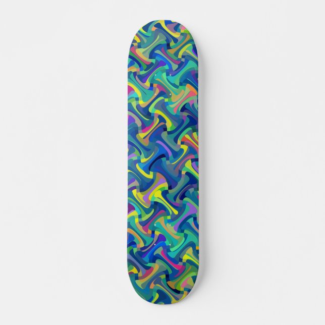 Multi-Colour Pattern Skateboard (Front)