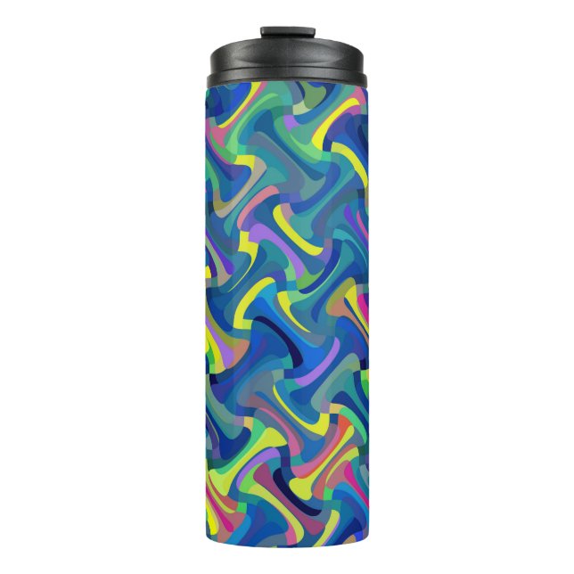 Multi-Colour Pattern Thermal Tumbler (Front)