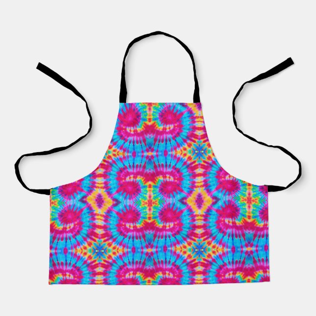 Multi Colour Patterns Tie-dye Vibe Apron (Front)