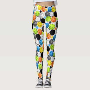Multi-colour Pickleball pattern Leggings
