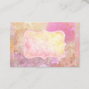 Multi-Colour Pink Cascade Watercolor Business Card