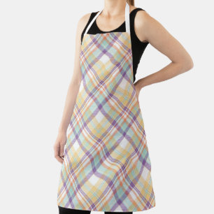 Multi-Colour Plaid Apron