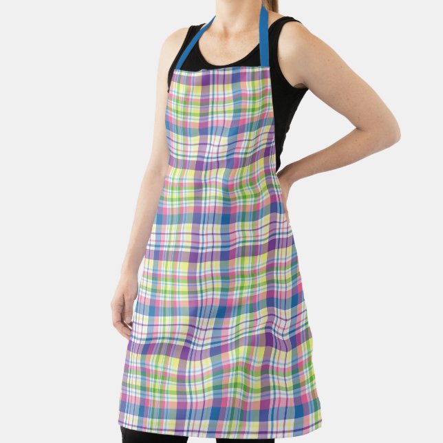 Multi-Colour Plaid Apron (Insitu)