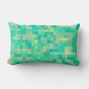 Multi-Colour Plaid Pattern Lumbar Cushion