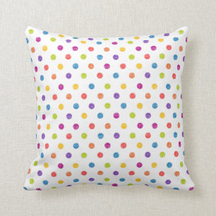 Multi-Colour, Polka-dot Pillowl Cushion