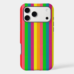 Multi Colour Rainbow Vertical Stripes Pattern