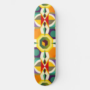 Multi Colour Shape 1 Skateboard