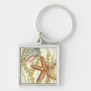 Multi-Colour Shell Party Key Ring