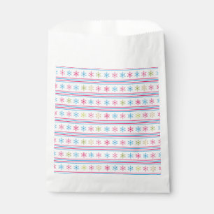 Multi Colour Snowflakes Favour Bag