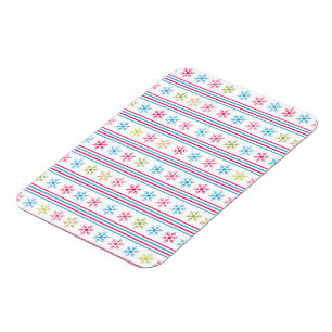 Multi Colour Snowflakes Magnet