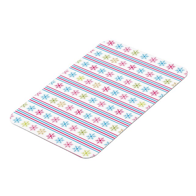 Multi Colour Snowflakes Magnet (Left Side)
