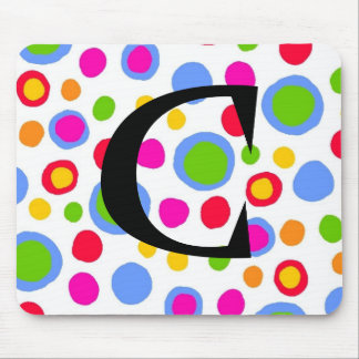 Multi colour spots custom mousepad