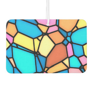 Multi-Colour Stained Glass  Car Air Freshener