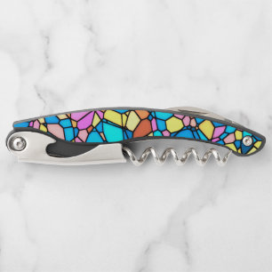 Multi-Colour Stained Glass  Corkscrew