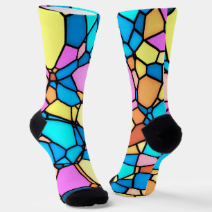 Multi-Colour Stained Glass  Socks