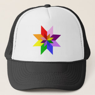 Multi-Colour Star: Eight Point: Trucker Hat