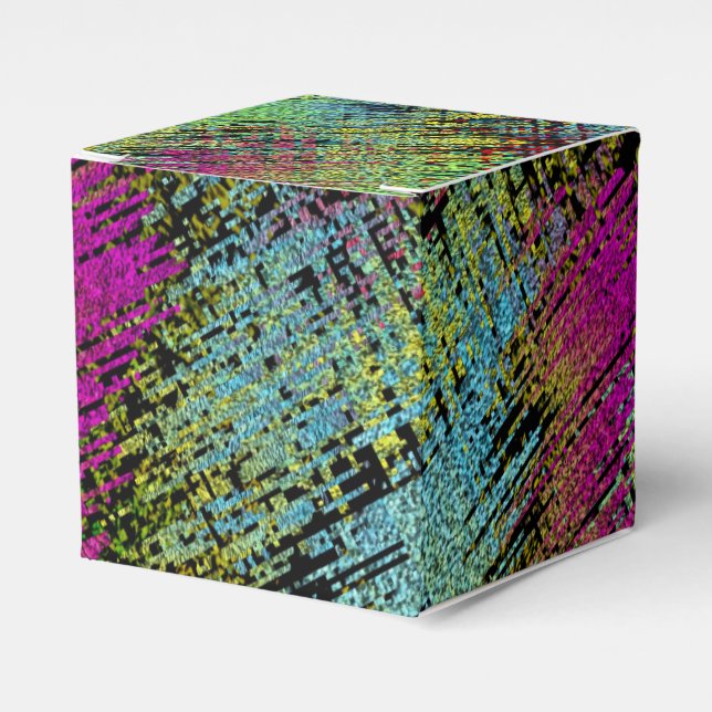 Multi-Colour Stitches Favour Box (Front Side)