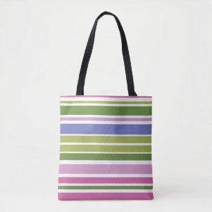 Multi-Colour Stripe Tote Bag