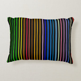 Multi Colour Striped Decorative Cushion