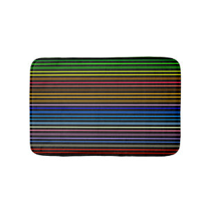 Multi Colour Stripes Bath Mat