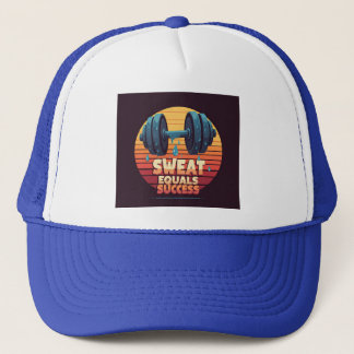 Multi-Colour "Sweat Equals Success" Cap Design 