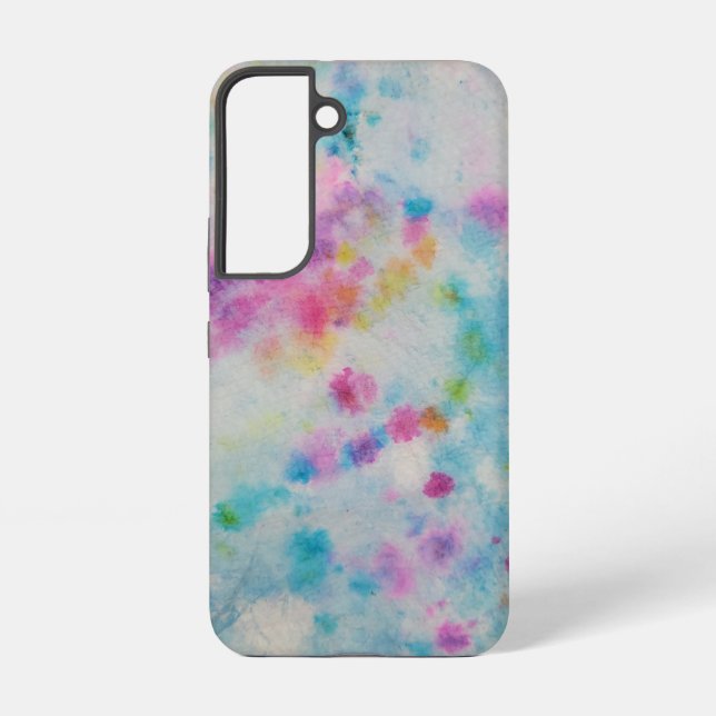 Multi Colour Tie Dye Samsung Galaxy S22 Case (Back)
