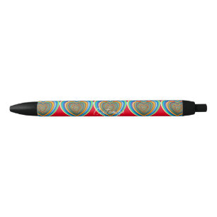 Multi-colour Valentine Heart Thunder_Cove Black Ink Pen